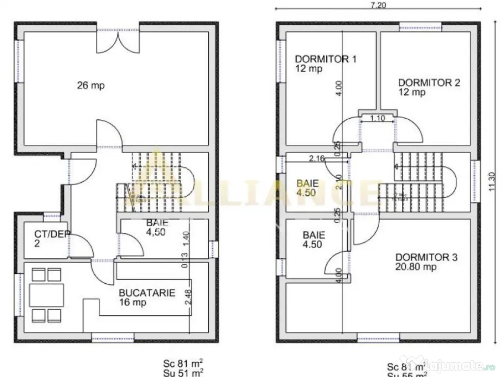 Magurele-Casa Individuala-Central-4 Camere- 3 Bai 