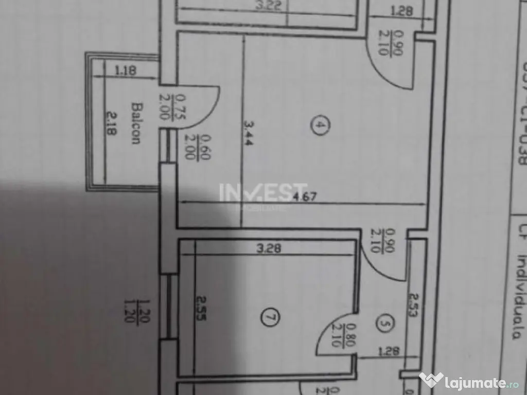 Apartament 3 camere- zona Dacia 