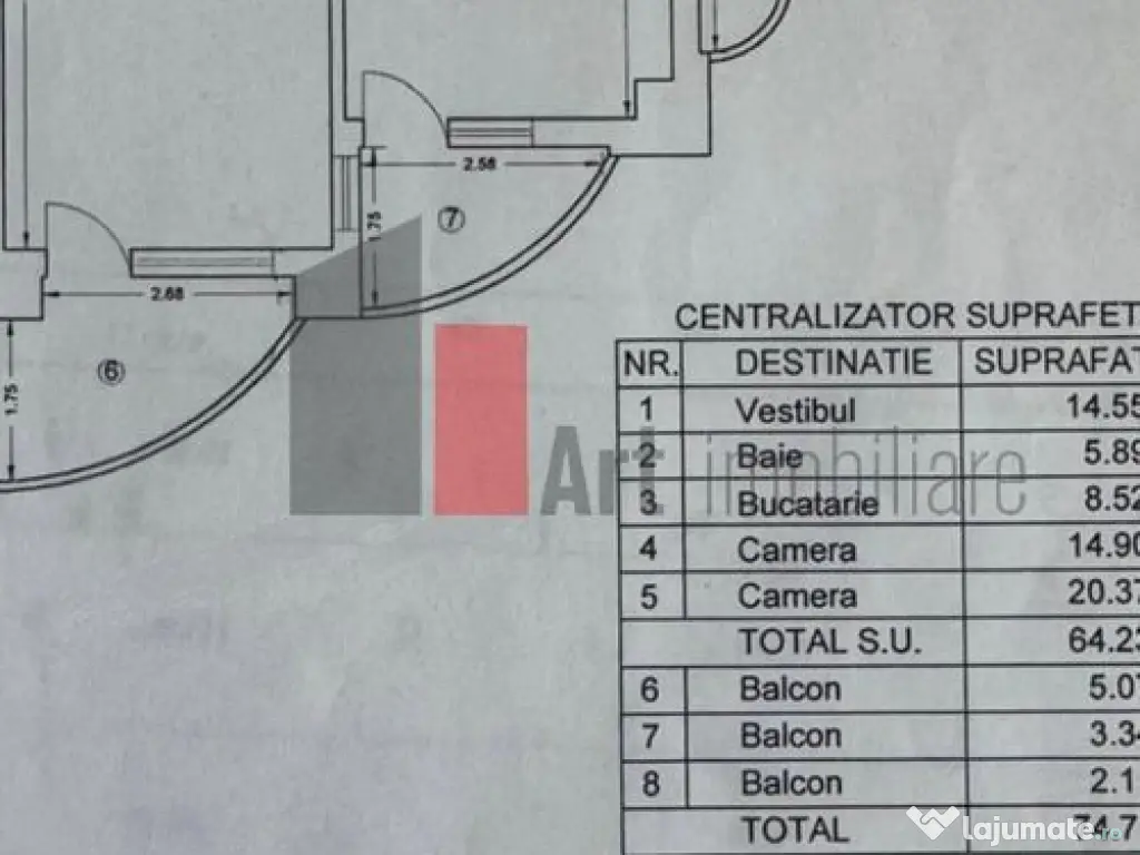 Apartament cu doua camere de vanzare-Unirii-Alba Iulia 