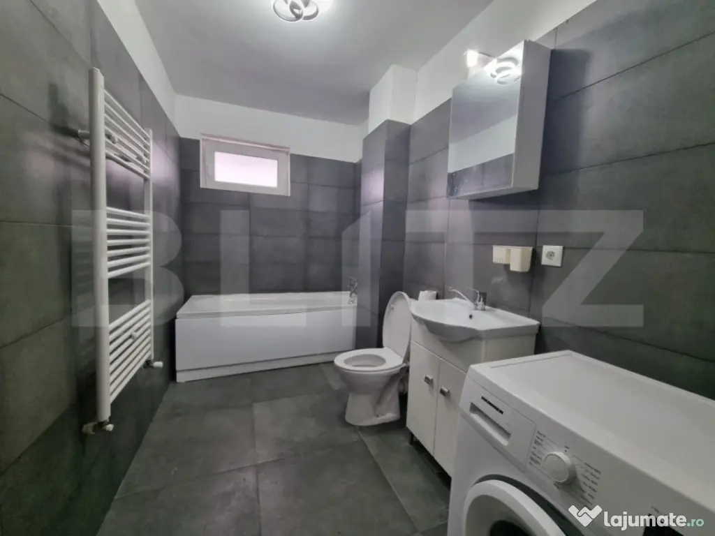 Apartament 3 camere, 2 bai, 77mp, terasa, bloc nou, zona Cor 