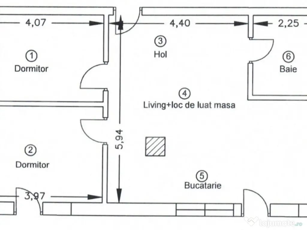 Apartament 3 camere, 62,5mp, bloc nou, zona Corneliu Coposu 