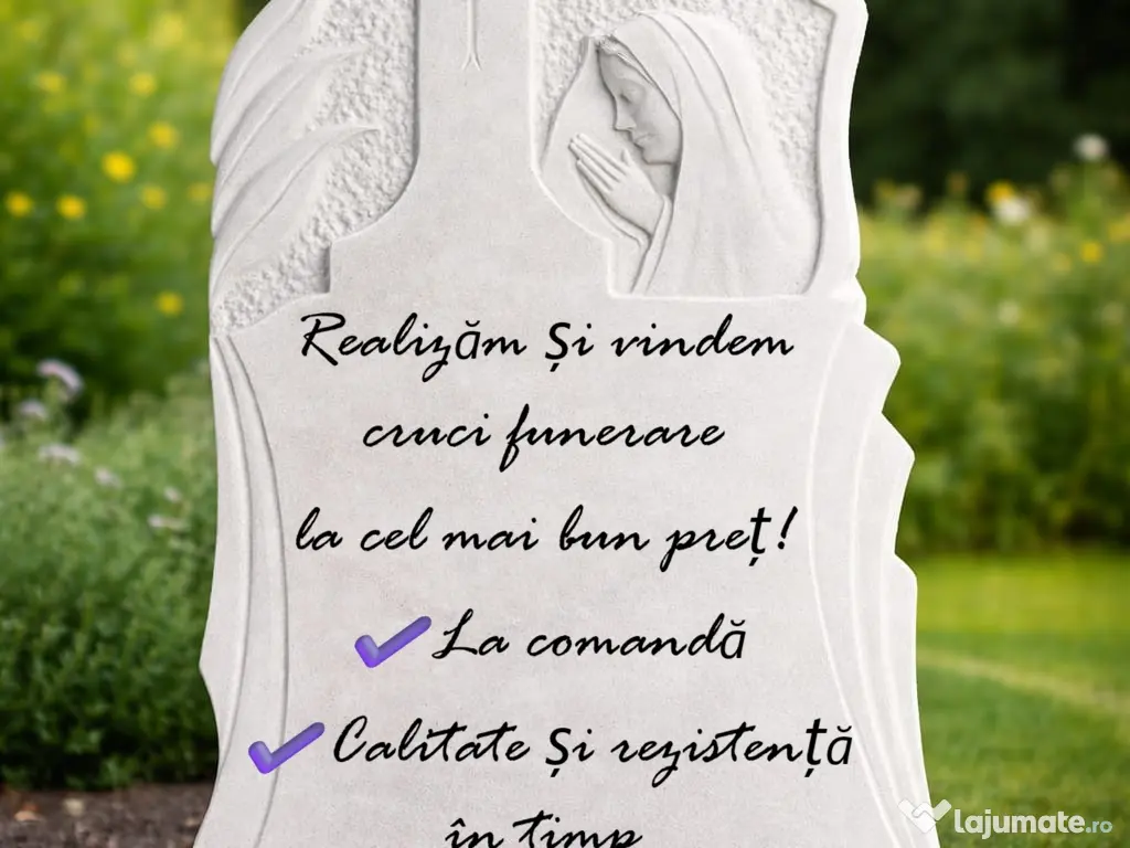 Cruci funerare rezistente – execuție rapidă, preț accesibil