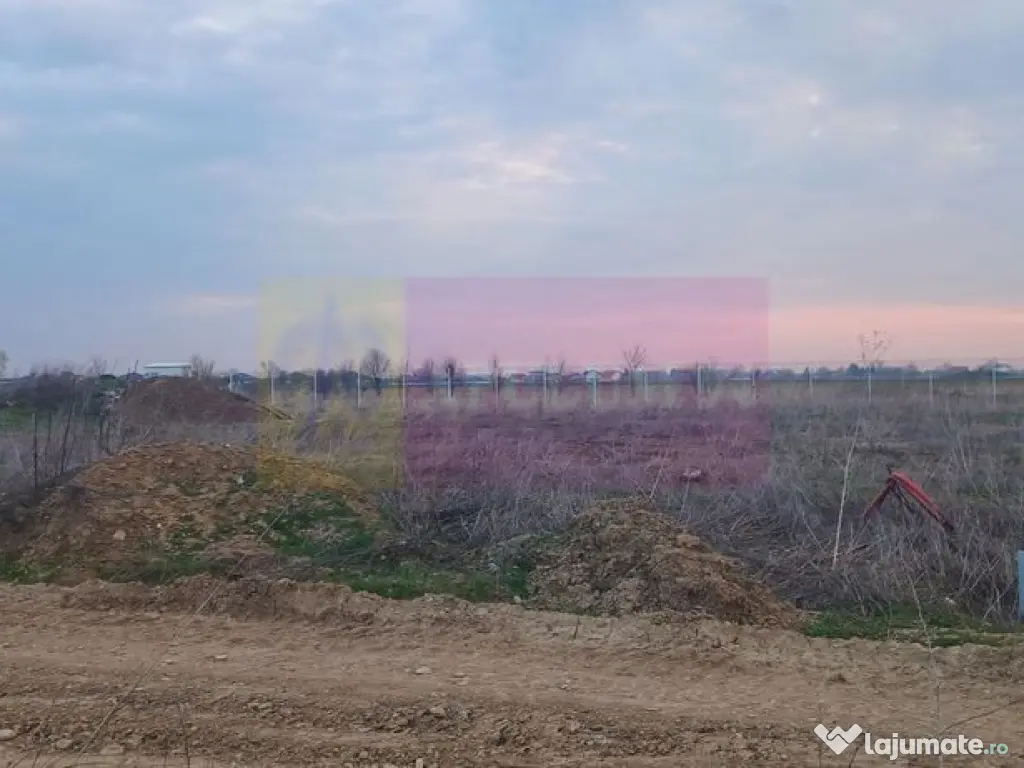 Săbăreni, teren curti-constructii 610 mp cu utilităti 