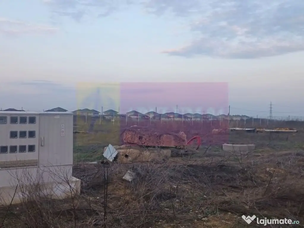 Săbăreni, teren curti-constructii 610 mp cu utilităti 