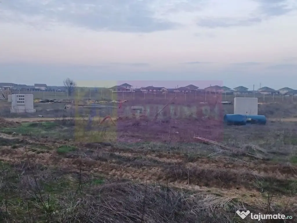 Săbăreni, teren curti-constructii 610 mp cu utilităti 