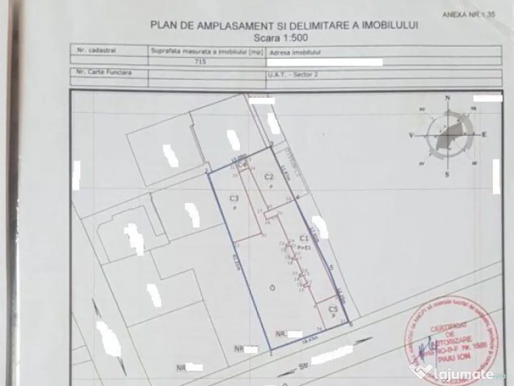 Vatra Luminoasa-Matei Voievod ! Teren in suprafata de 715...