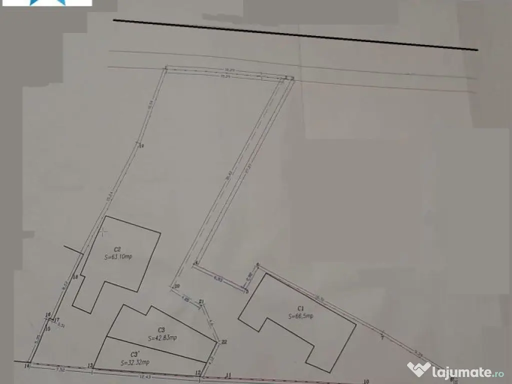Militari I . Maniu stradal 814 mp desch 16 m ,utilitati.