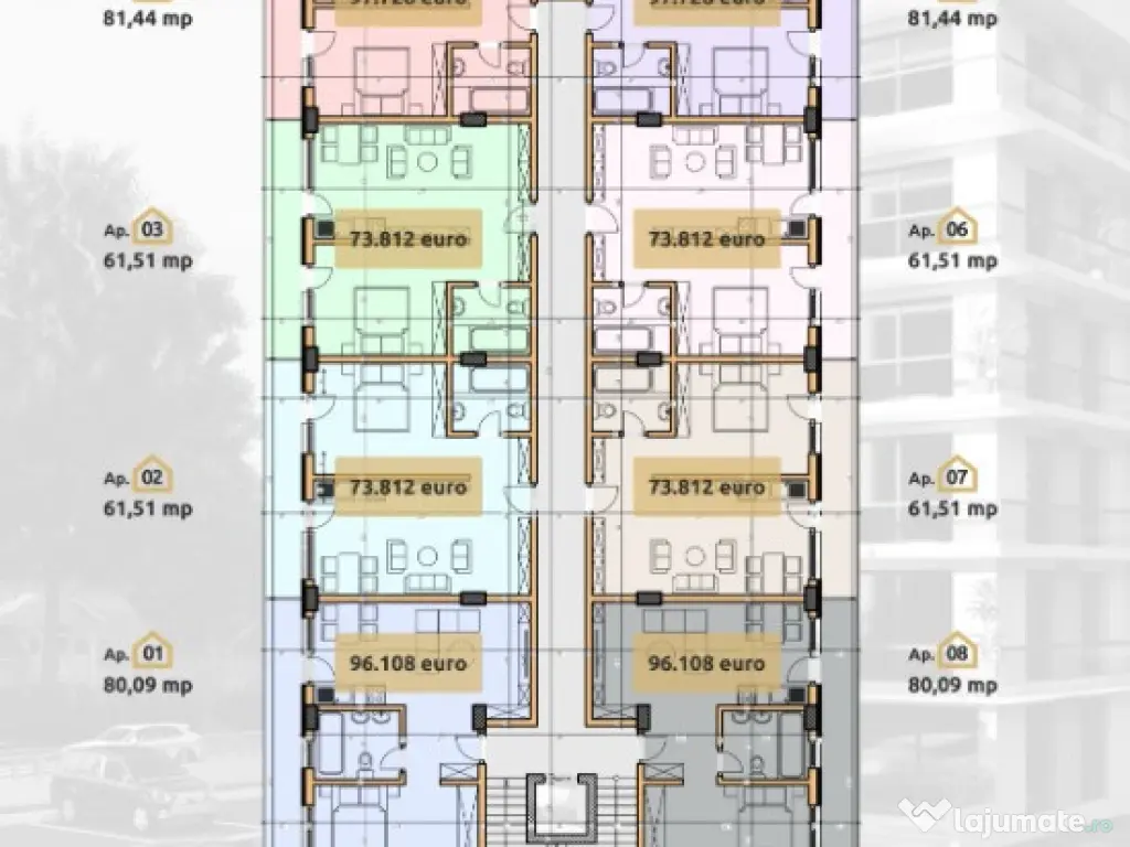 Apartament Mamaia Nord -2 camere- O.B.A Residence 
