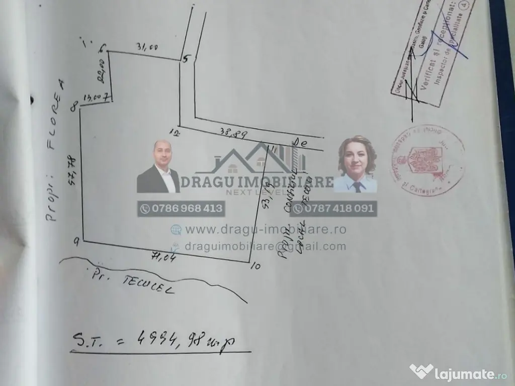 Teren intravilan Tecuci/Podgorie si Pomi Fructiferi/5000 mp