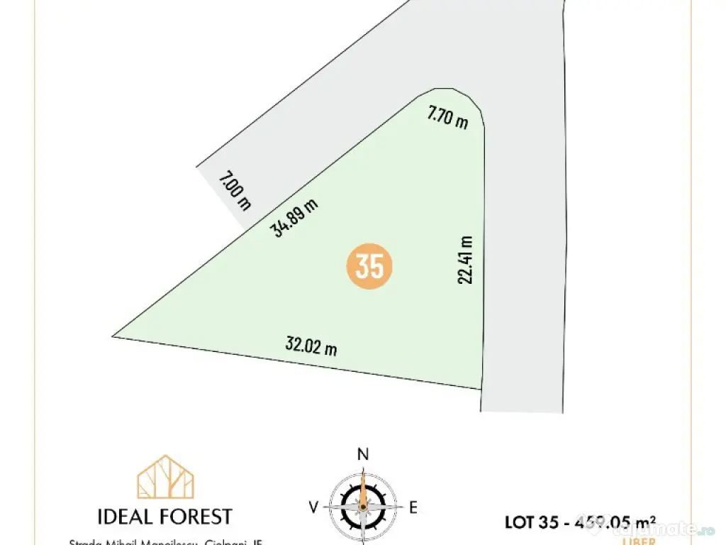 Vand lot teren amplasat la padurea Snagov, promotie 