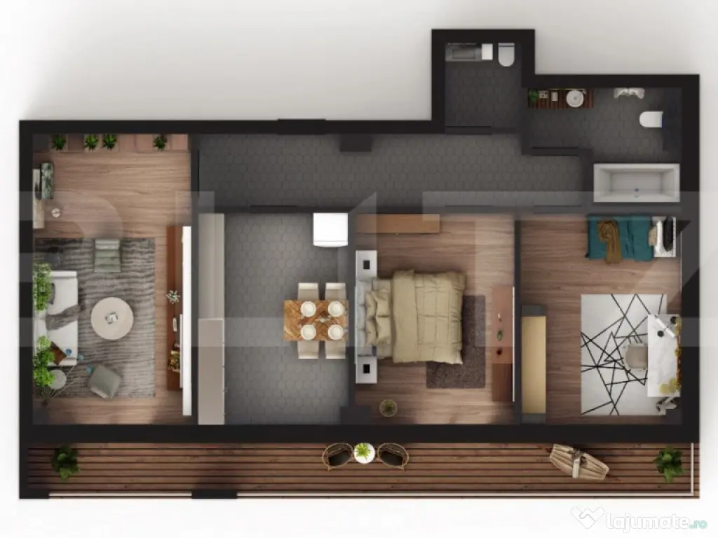 Apartament Elegant cu 3 Camere în Complex Rezidențial de L