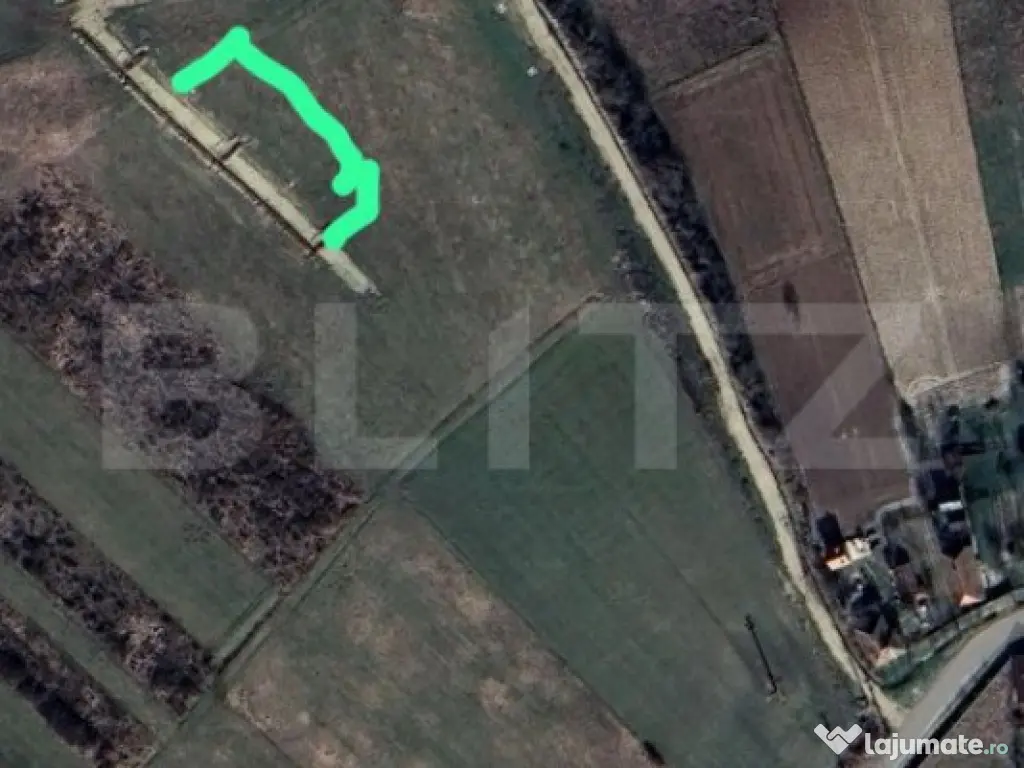 Teren intravilan, 525 mp, front 17mp, vedere spre lac, Sauai