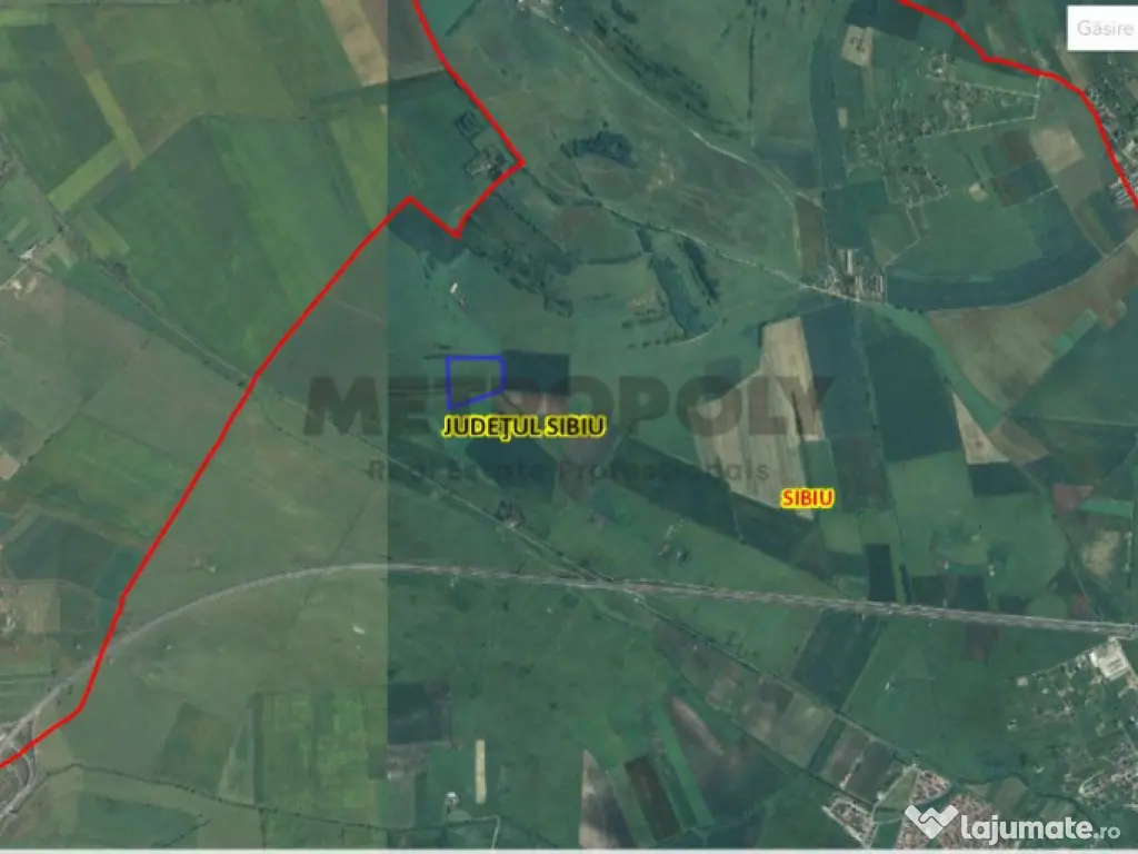 Teren agricol extravilan, 49500 mp Sibiu 