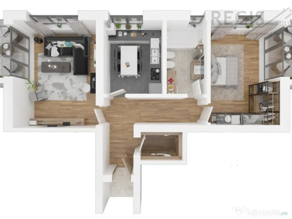 Apartament modern I 2 camere I complexul rezidential Paradis 