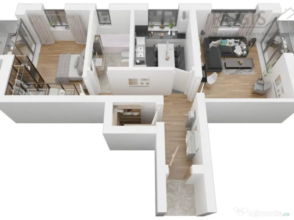 Apartament modern I 2 camere I complexul rezidential Paradis 