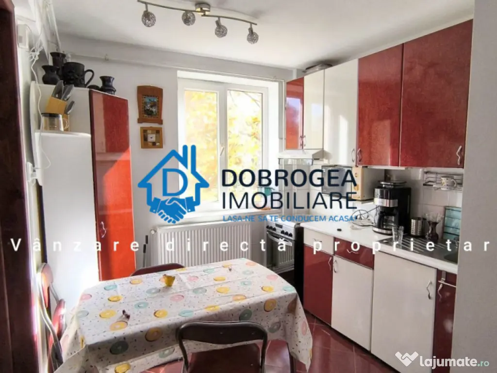 APARTAMENT 3 CAMERE, ETAJ 3 ,58 mp MOBILAT SI UTILAT