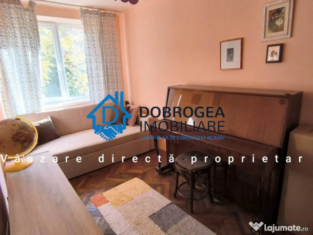 APARTAMENT 3 CAMERE, ETAJ 3 ,58 mp MOBILAT SI UTILAT