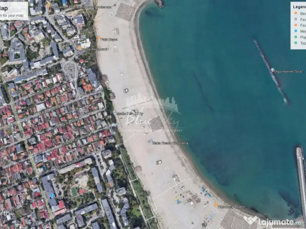 Teren Faleza Nord 305 mp cu deschidere 12 m 