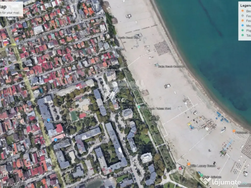 Teren Faleza Nord 305 mp cu deschidere 12 m 