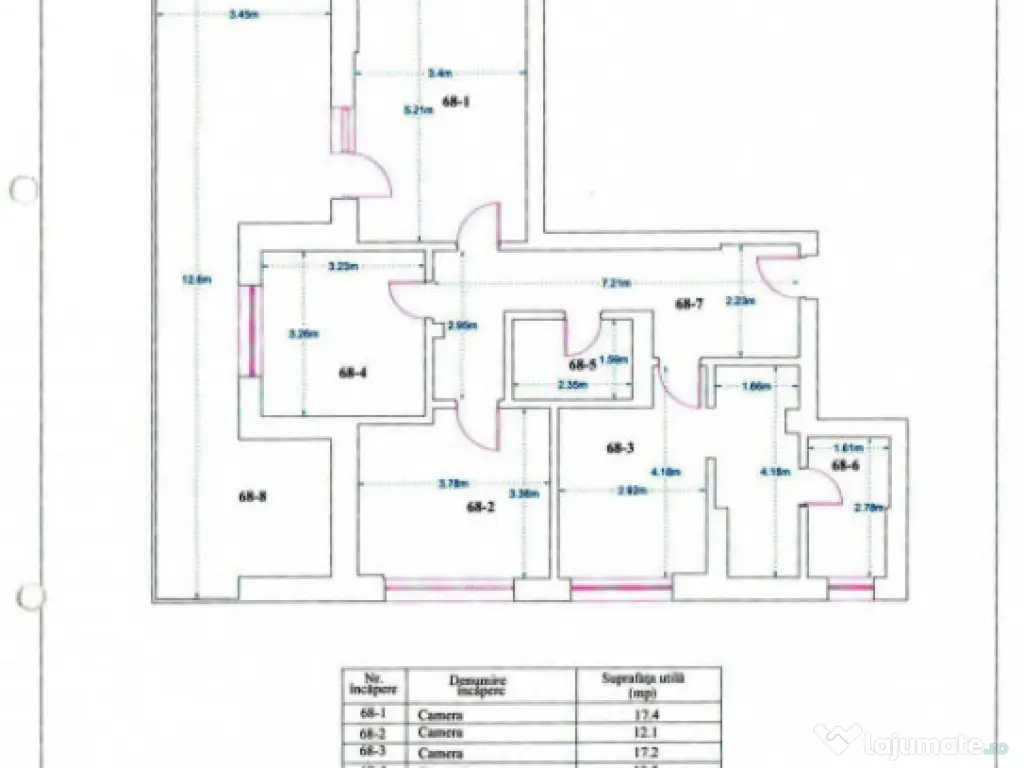 FINALIZAT | 3 cam. 79mp +terasa 34 mp, etaj 9/11, loc parca 