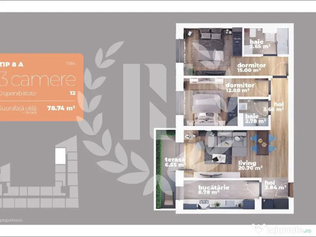 Apartament 3 camere zona Titan | Direct Dezvoltator | Pre... 