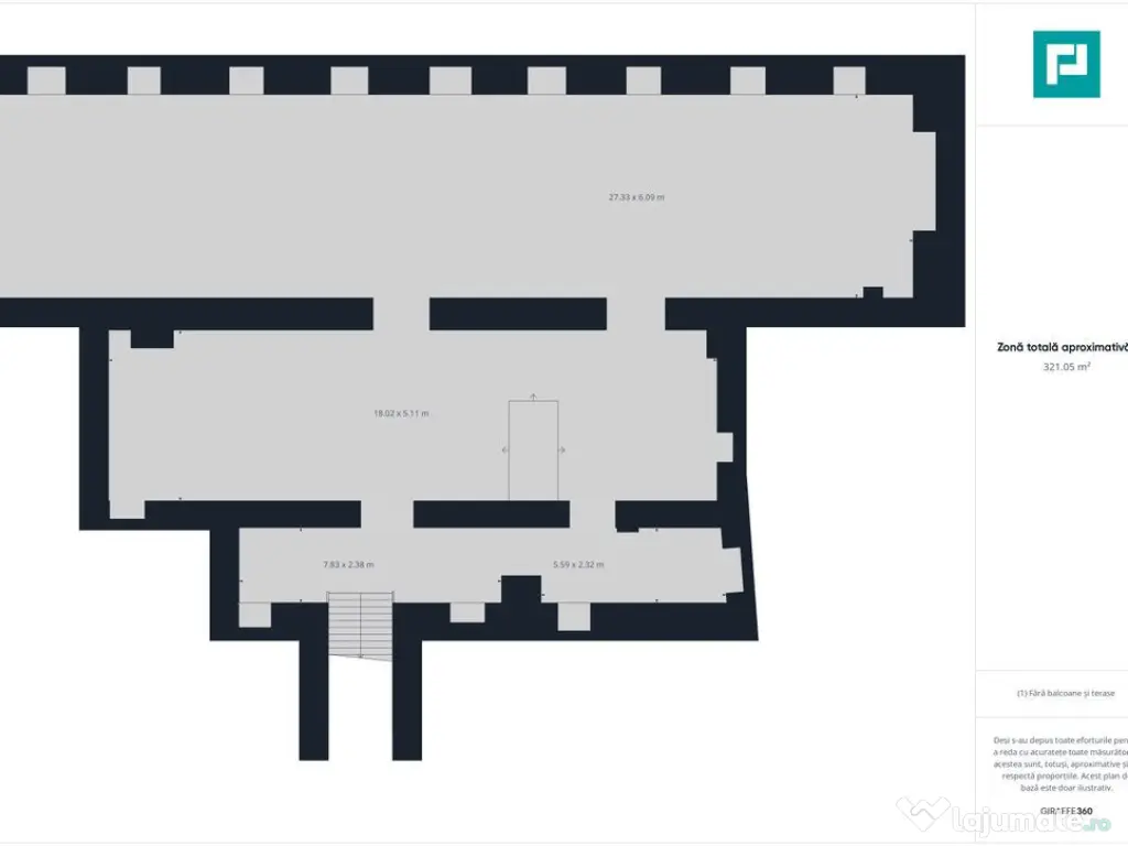 Spațiu ultracentral la demisol 
