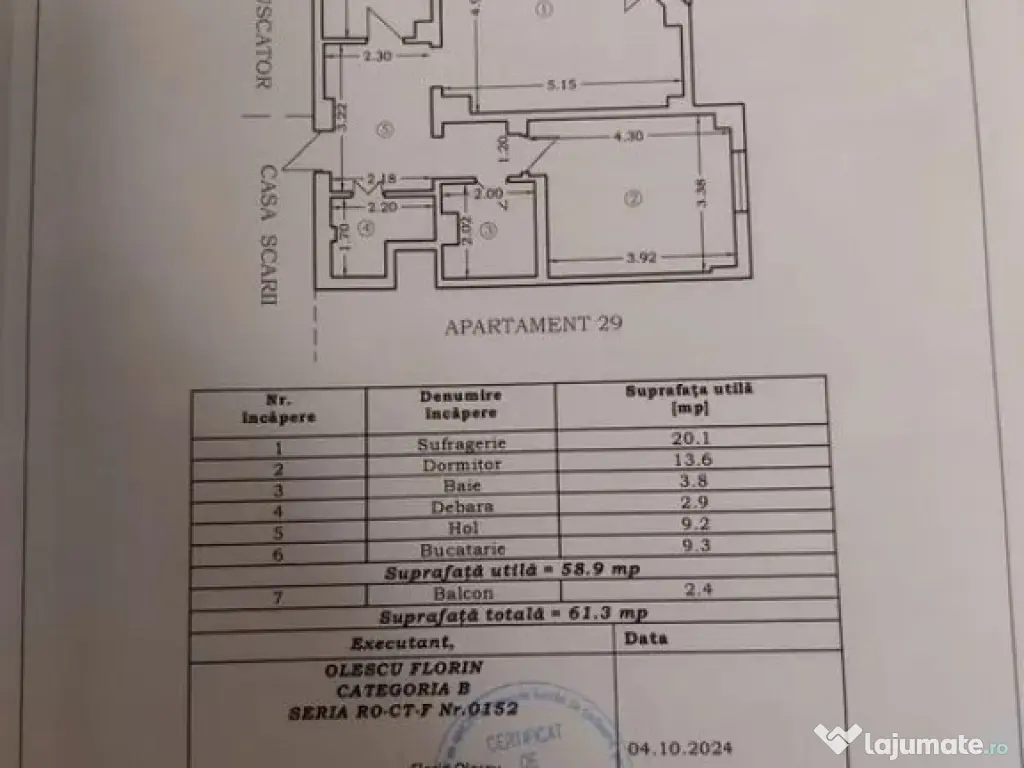 Centru Ferdinand-apartament 2 camere decomandat 60 mp 