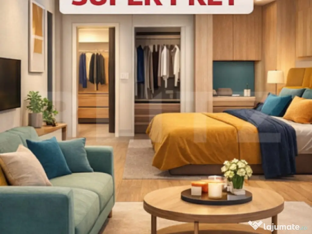 Super PRET! Apartament cu 2 camere, decomandat, Giroc