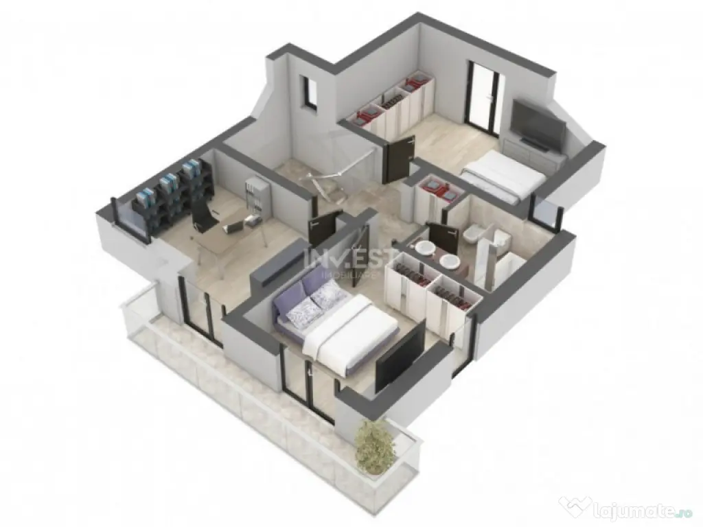 CASA PREMIUM CU 4 CAMERE TIP DUPLEX , PLATOU GALATA