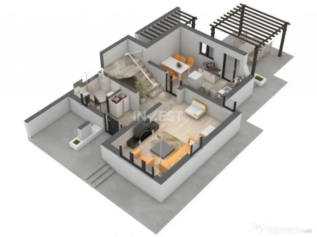 CASA PREMIUM CU 4 CAMERE TIP DUPLEX , PLATOU GALATA