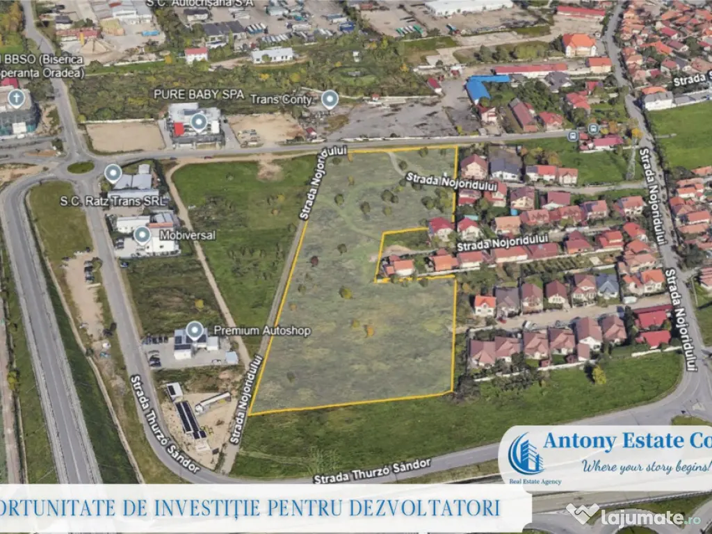 Oportunitate de investitie pentru dezvoltatori, Teren intrav