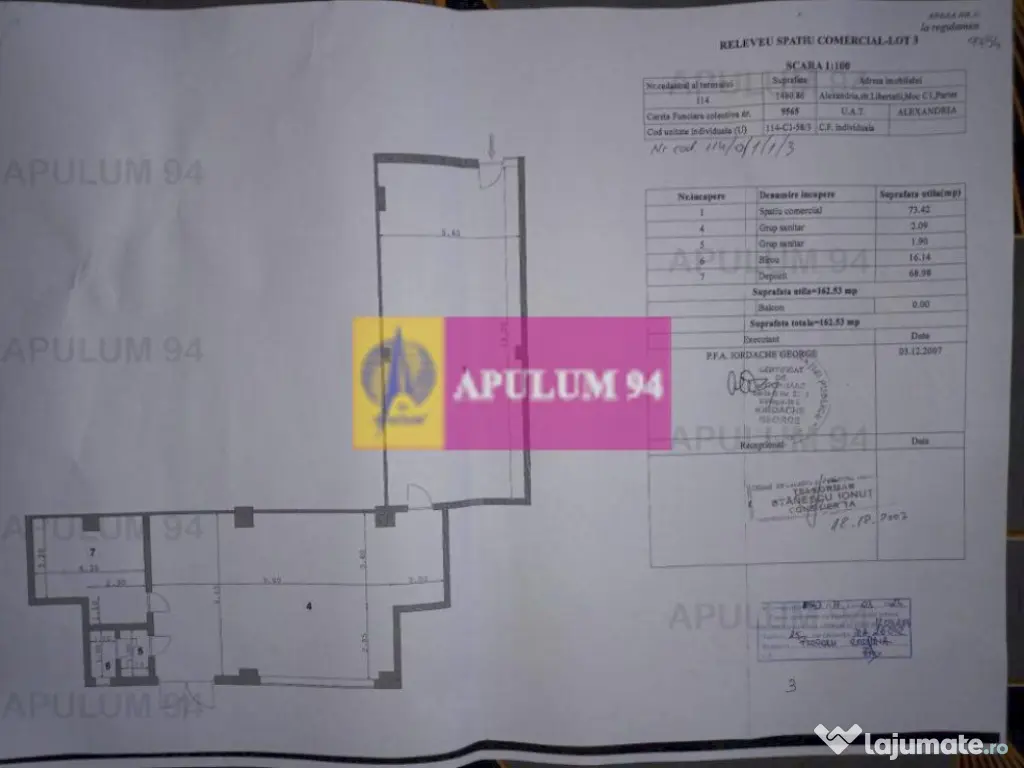 Ocazie ! spatiu comercial Alexandria 