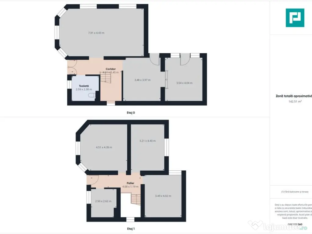 Casă la gri în Livada 