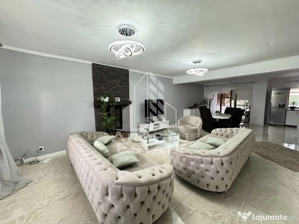 Duplex cu 4 camere si gar, P+1+M,mobilat si utilat, utili...