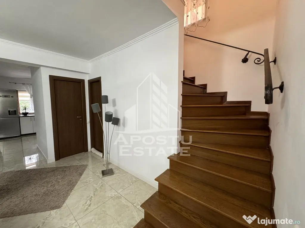 Duplex cu 4 camere si gar, P+1+M,mobilat si utilat, utili...