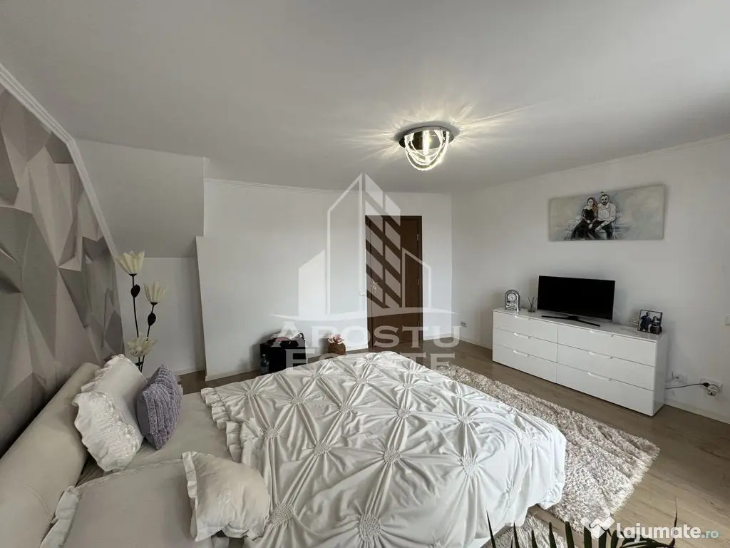 Duplex cu 4 camere si gar, P+1+M,mobilat si utilat, utili...