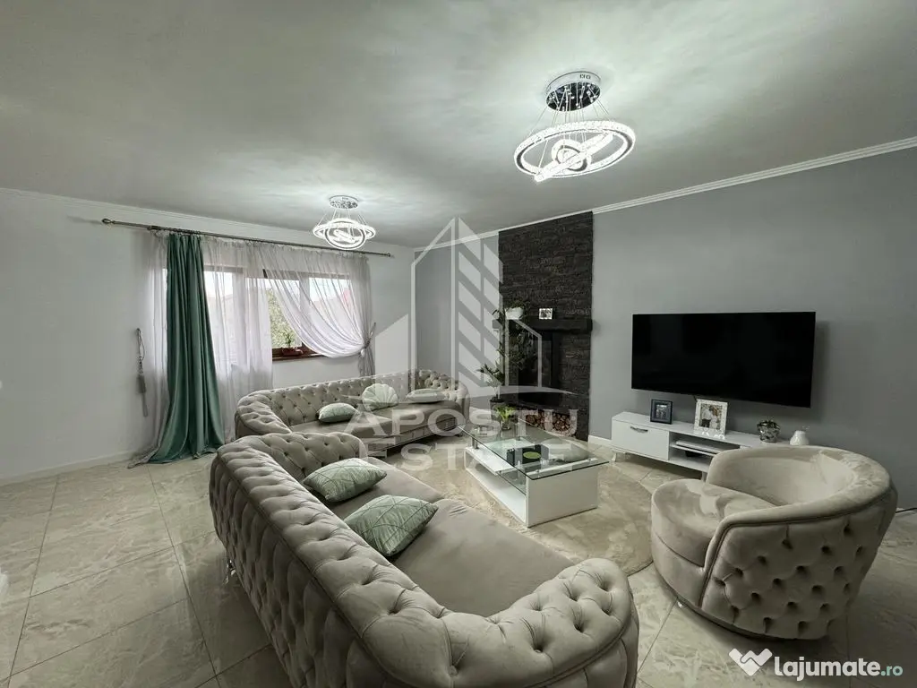 Duplex cu 4 camere si gar, P+1+M,mobilat si utilat, utili...