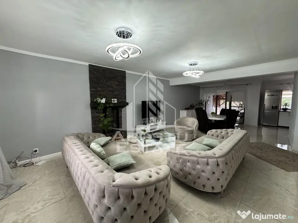 Duplex cu 4 camere si gar, P+1+M,mobilat si utilat, utili...