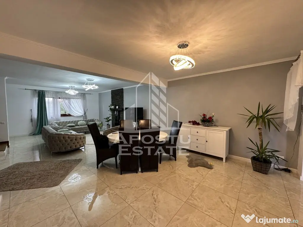 Duplex cu 4 camere si gar, P+1+M,mobilat si utilat, utili...