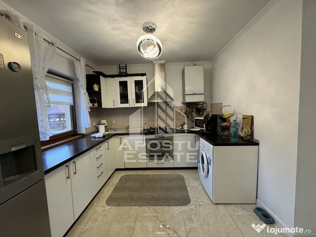 Duplex cu 4 camere si gar, P+1+M,mobilat si utilat, utili...