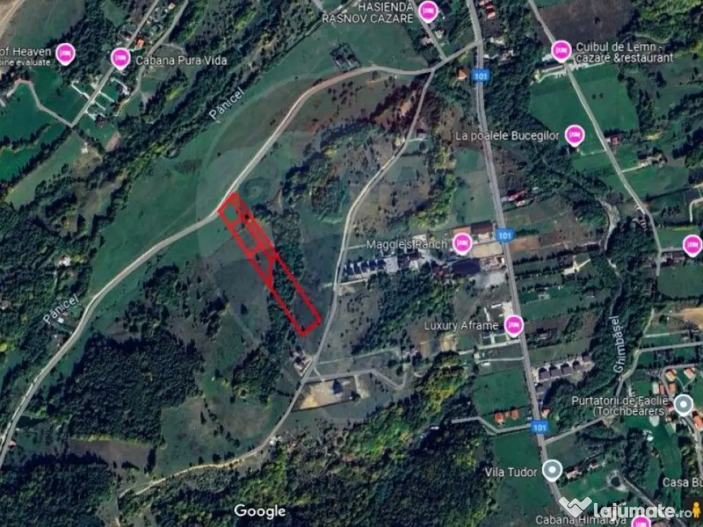 Comision 0! Teren Rasnov- Strada Valea Panicelului, 2263mp 