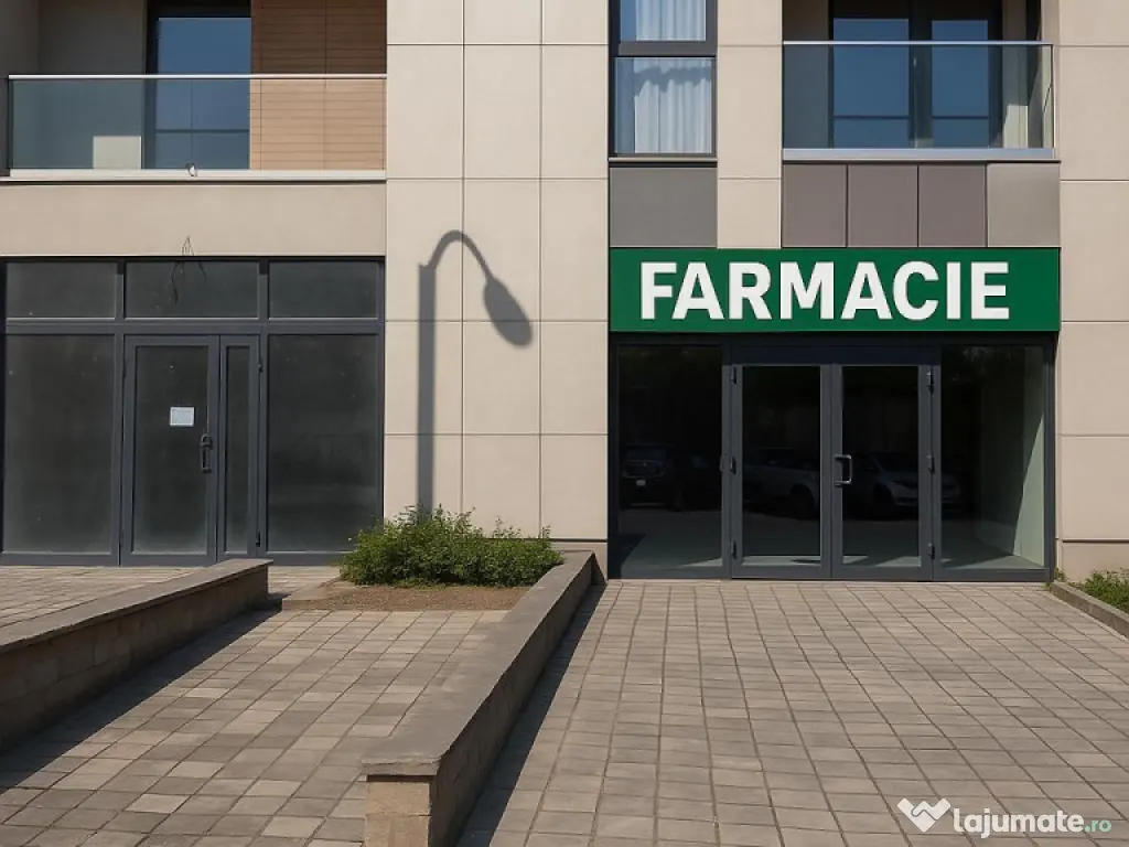 Spatiu comercial nou - 84,3 mp utili - pretabil FARMACIE, ca