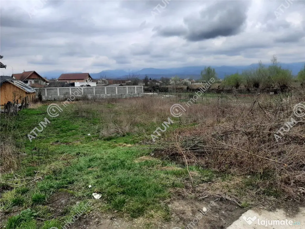 Teren intravilan 1300 mp de pe Valea Avrigului, drum asfalt 