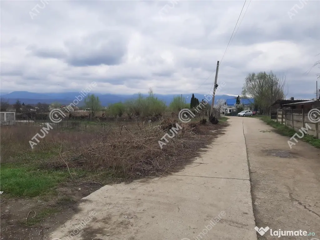 Teren intravilan 1300 mp de pe Valea Avrigului, drum asfalt 