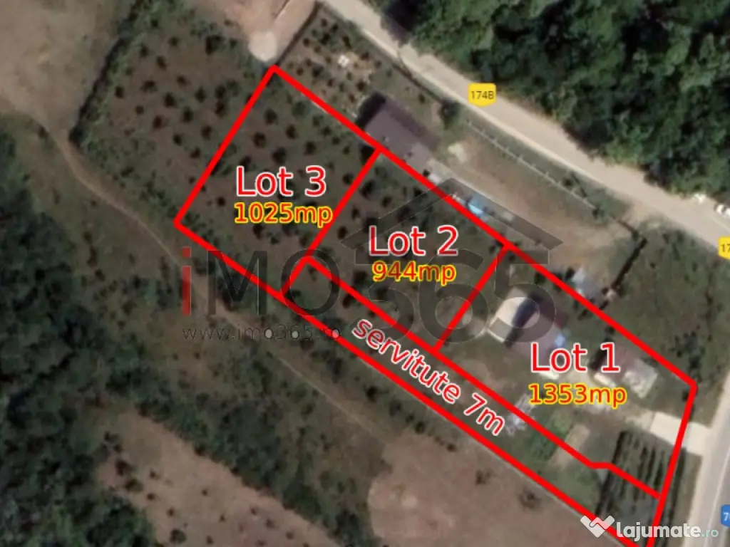 Teren Lupueni - Babana - intravilan 1025mp 