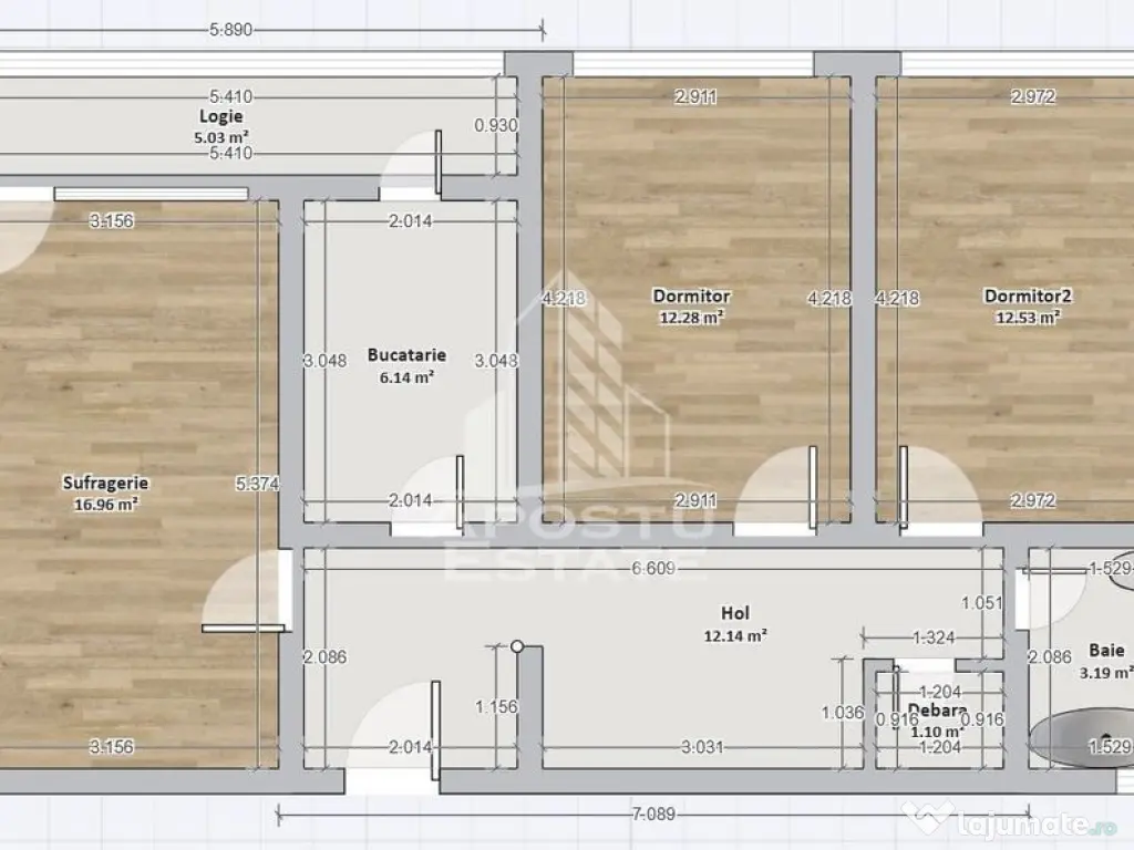 Apartament cu trei camere decomandat Bd. Cetatii