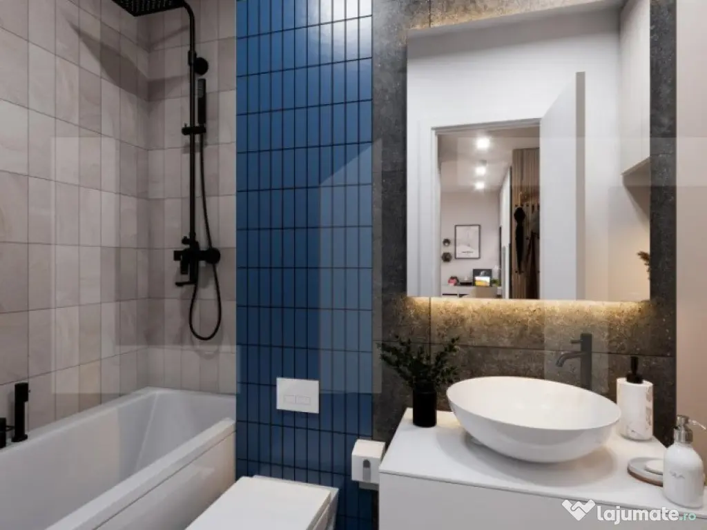 Apartament cu o camera, 38 mp, Ansamblu Rezidential, zona RI