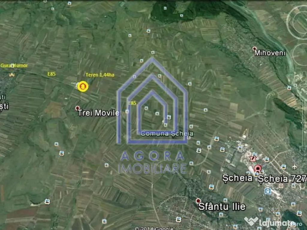 Teren 10.000 mp langa Weber si Vorona, DN E58 spre Gura Humo 