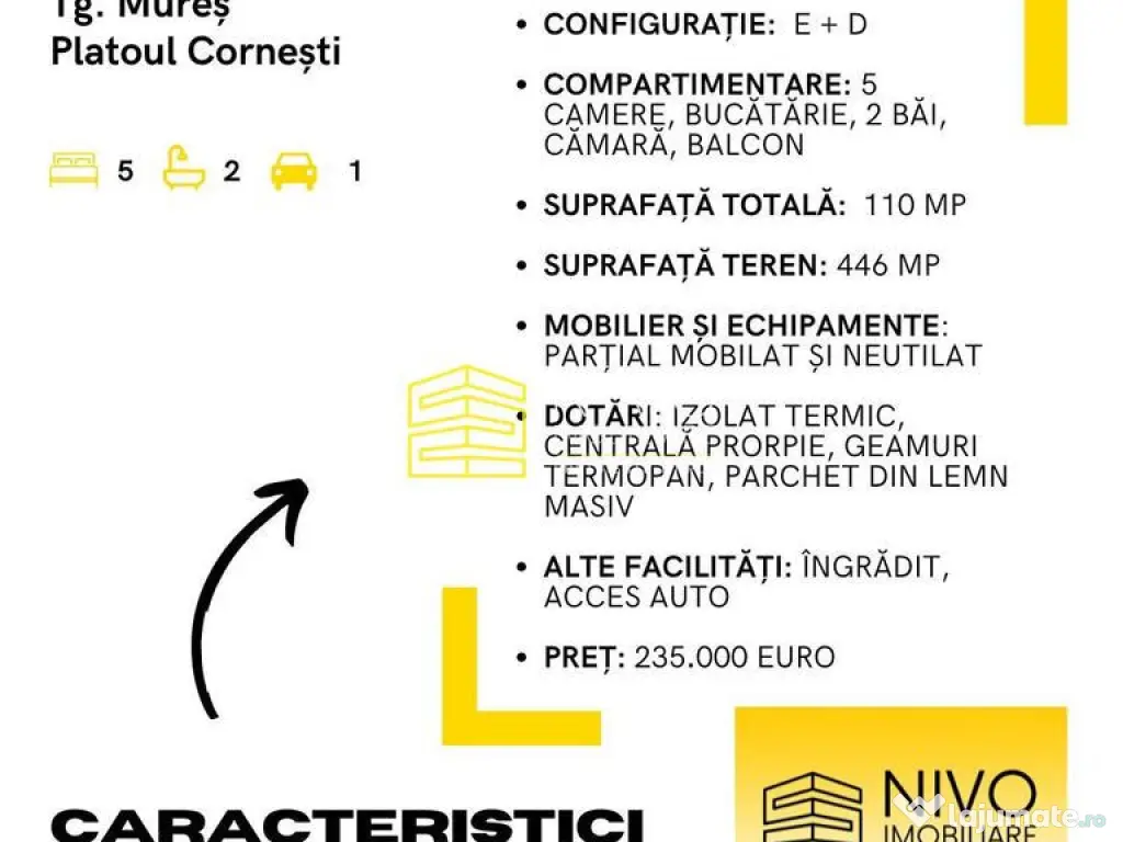 Duplex orizontal – Tg. Mureș – Platoul Cornești