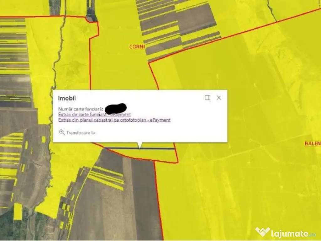 Teren Extravilan Corni, Cota parte 1/2, ID: R2581783 